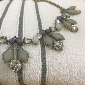 NWT J. Crew necklace with jewelry bag